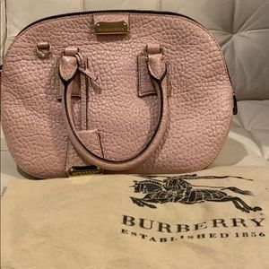 Burberry Pebbled Leather Baby Pink Purse